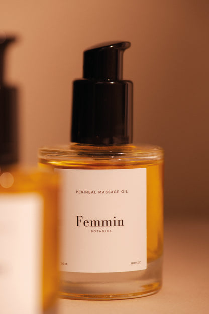 Perineal massage oil
